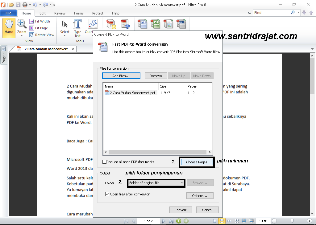 cara menconvert pdf ke word dengan nitro pdf