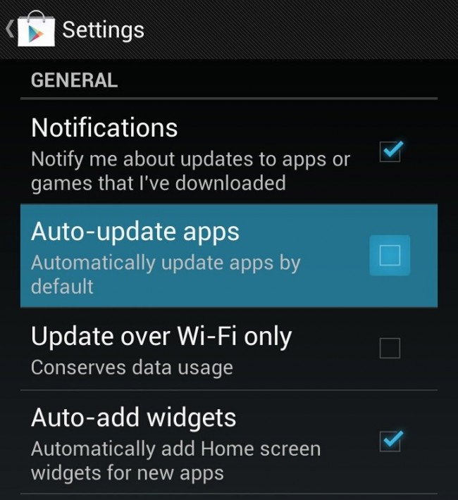 Menghentikan Update Otomatis Aplikasi Android