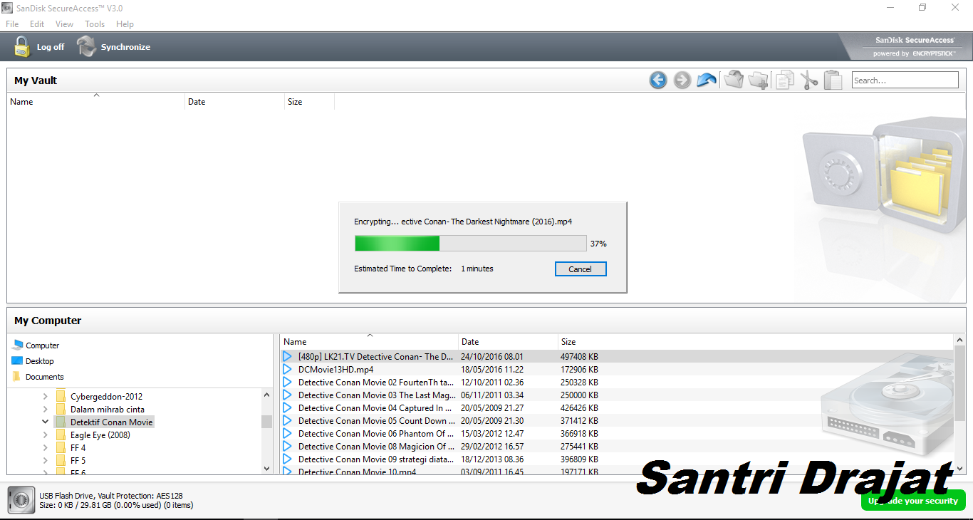 Mengunci File atau Folder di Flashdisk Sandisk
