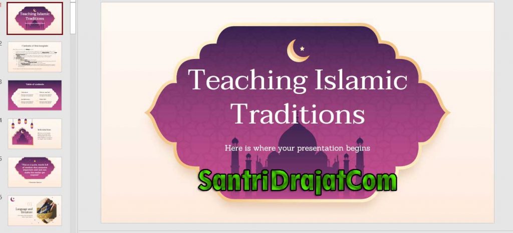 Download Template PPT Gratis Agama Islam