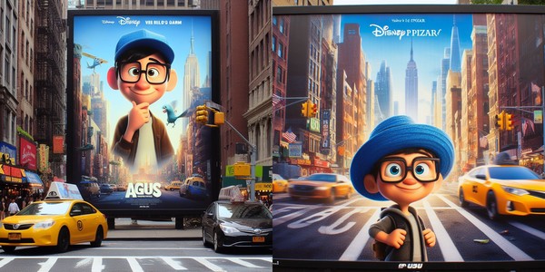 Cara Membuat Poster ala Disney Pixar yang Viral